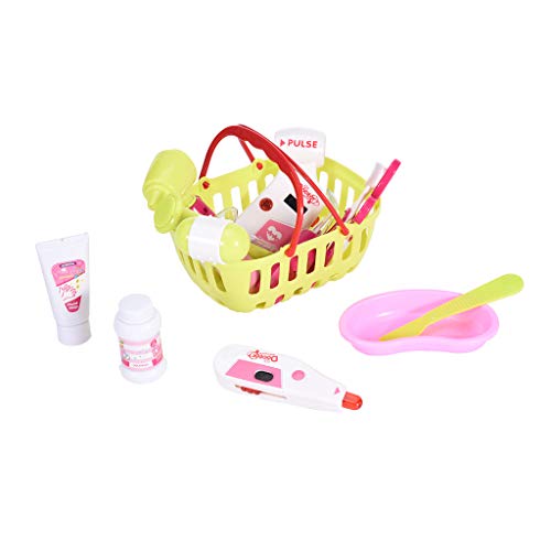Kids Medical Playset | 22 Piece Toddlers Doctor Pretend Play Kit with Electric Analog X-ray Screen and Stethoscope Set | Organizer Role Playing Game Educational Medical Toys Gifts for Kids (Pink) - Thumbnail 3