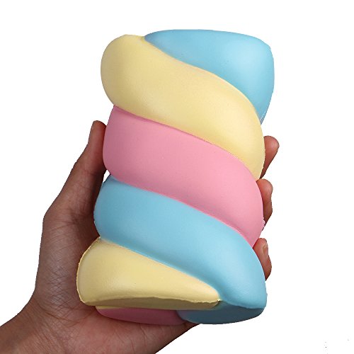 Anboor 5.3" Squishies Rainbow Cotton Candy Jumbo Slow Rising Kawaii Scented Soft Squishies Toys - Thumbnail 2