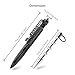 2PCS Tactical Pen for Self Defense Key Chain, Practical Multitool, Glass Window Breaker, Bottle Opener, Great Pen Writes Smoothly, Ink Cartridge Refills, Shirt Pocket Clip, Easy to Use