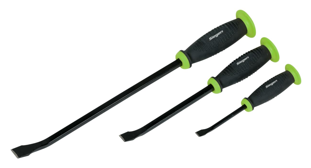 Pry Bar Set with Hammer Cap 3pc