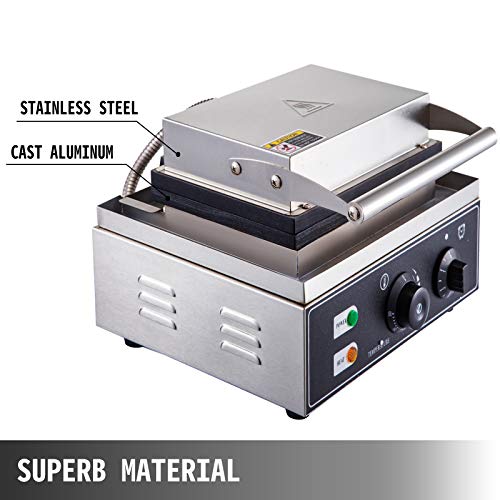 VBENLEM 110V Commercial Waffle Maker Donut Machine with 6 Holes Double-Sided Heating 50-300℃ Electric Doughnut Maker Machine 1550W Non-stick Teflon-Coating for Professional Kitchen or Snack Bar - Thumbnail 2