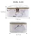 MAGEFY Marble Makeup Bag Portable Travel Cosmetic Bag Organizer Multifunction Case with Gold Zipper Toiletry Bag for Woman (7.95