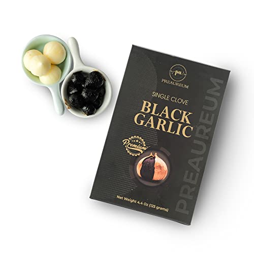 PreAureum AllNatural Premium Black Garlic, Fermented and Peeled