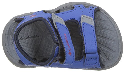 Columbia Baby Techsun Vent Sport Sandal, Stormy Blue, Mountain Red, 7 Regular US Toddler