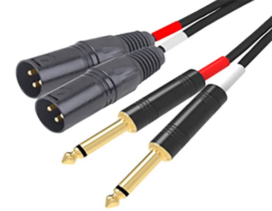 RIDEM Cable 2 x XLR M / 2 x 6.3 mm mono jack - 3 m