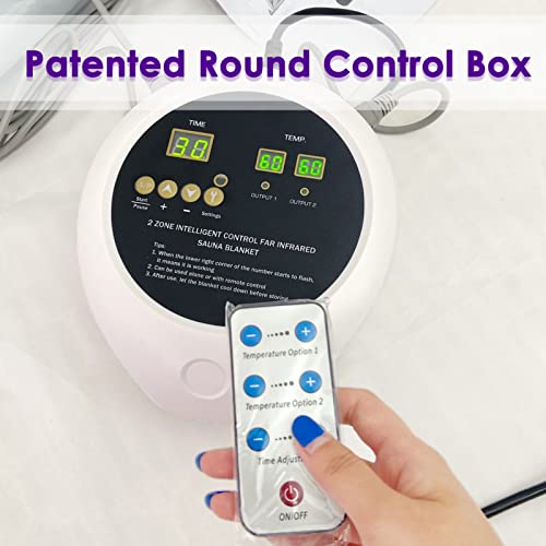 PINJAZE Sauna Blanket Far Infrared Sauna Bed Detox Blanket Patented