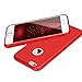 iPhone 6S Plus Case, JDBRUIAN [Fashion Gloss] Shockproof Ultra Slim Fit Silicone iPhone 6 Plus Cover TPU Soft Gel Rubber Cover Shock Resistance Protective Back Bumper for iPhone 6 Plus - Bright Red