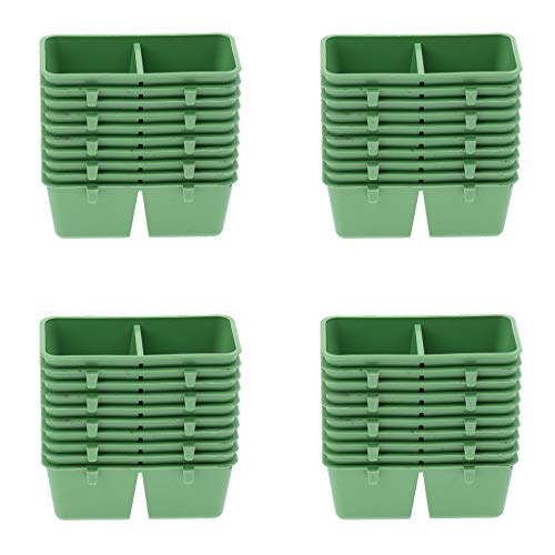 40Pcs Parrot Feeding Cups Birds Food Dish Stainless Steel Parrot Feeders Water Cage Bowls Holder for Cockatiel Conure