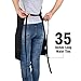 Xornis 2 Pack Adjustable Bib Aprons with 2 Pockets Apron for Women Men Kitchen Cooking Chef, Black