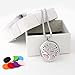 Essential Oil Diffuser Aromatherapy Necklace,Stainless Steel Magnetic Pendant Locket Necklaces with 26