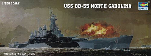 Trumpeter 1/350 Scale USS North Carolina BB55 Battleship