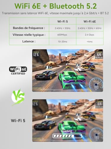 GMKtec G11 Mini PC avec AMD Ryzen Embedded R2514, 3 Ans d'assistant, 4C/8T Jusqu’à 3,7 GHz (Beats 4300U), 16Go DDR4 256Go SSD PCIe 3.0, Dual LAN 2,5G/WiFi6E/Triple écran 4K, pour Bureau/NAS/routeur