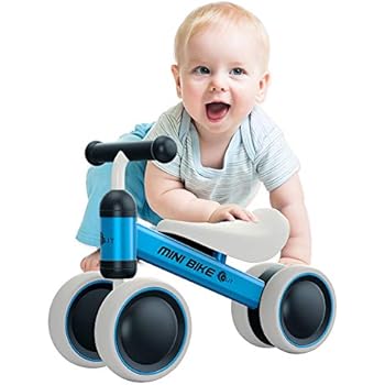 Ygjt Baby Balance Bikes Bicycle Baby Walker Toys Rides For 1 Year Boys Girls 10 Months 24 Months Babys First Bike First Birthday Gift Blue