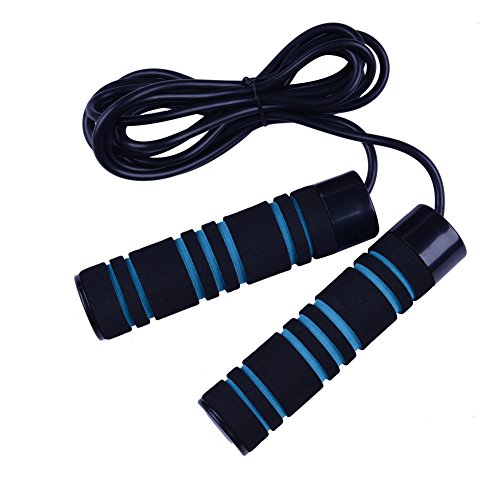 WIN.MAX Weighted Skipping Jump Rope for Exercise Advanced Cardio with Foam Handle and Removable Weights