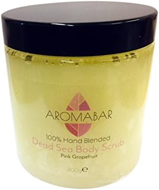 Aromabar Pink Grapefruit Dead Sea Salt Hand Body Scrub 400g Exfoliate Nourish
