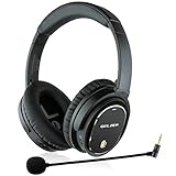 Golzer Axios Pro Wireless Bluetooth Headphones with Active Noise Cancelling, Headphones-to-Heaphones Audio Sharing (ShareMe), Internal and Detachable External Mic, Detachable Wired Audio
