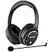 Golzer Axios Pro Wireless Bluetooth Headphones with Active Noise Cancelling, Headphones-to-Heaphones Audio Sharing (ShareMe), Internal and Detachable External Mic, Detachable Wired Audio