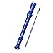 KINGSO 8-Hole Soprano Descant Recorder With Cleaning Rod + Case Bag Music Instrument (Blue)