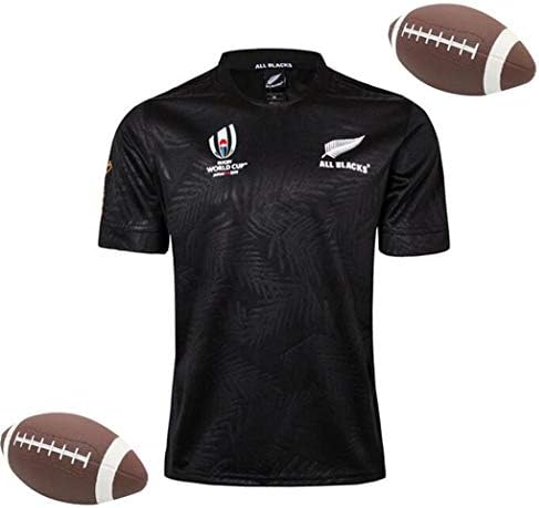 LPANGQIU 2019 World Cup New Zealand All Black Team Home and Away Football Game T-Shirt Football Jersey Clothing