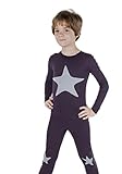 Jack & Becky Boys, Cotton Pajama Set Dark Purple PJs With Dove Color 