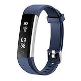 LETSCOM Fitness Tracker with Heart Rate Monitor, Slim and Smart Activity Tracker Watch with Sleep Monitor, Step Counter and Calorie Counter, IP67 Waterproof Pedometer Watch for Kids Women Men