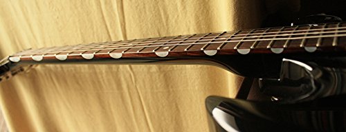 Fretboard Markers Inlay Sticker Decals for Guitar - Thumbnail/Half Moon - WP