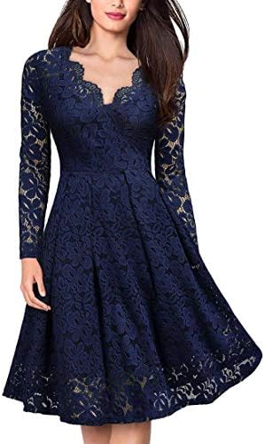 Elegant V-Neck Big Swing Dress Cocktail Dress Party Lace Ladies Dress Loose  Collar Ladies Plus Size price in UAE | Amazon UAE | kanbkam