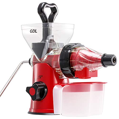 Hand Slow Masticating Juicer, Easy to Clean Manual Juicer Machine Cold