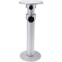 Artilife Table Pedestal Stand, Adjustable Table Pedestal Stand Base for Marine Boat Yacht Caravan Motorhome Workroom Silver,U