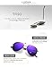 LUENX Aviator Sunglasses for Women Mens Polarized Driving Sun Glasses Mirror Purple Lens Silver Metal Frame 60mm