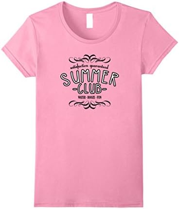 Womens Summer Club water booze fun TShirt Small Pink