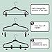 Trgowaul Velvet Hangers Clips, Pants Hangers Velvet Clips, Strong Finger Clips Perfect for Thin Velvet Hangers (60pc, Black)