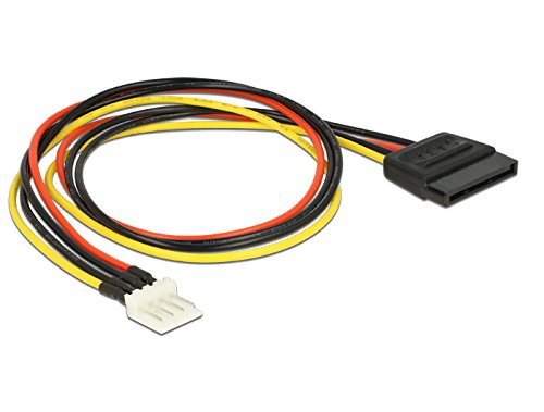 Delock Cable Power SATA 15Â Pin Male to 4Â Pin Floppy Connector 40Â cm
