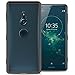 CoverON Hard Slim Fit ClearGuard Series for Sony Xperia XZ2 Case, Clear with Black Trim