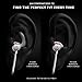 Zipbuds 26 Bluetooth Wireless Custom Fit in-Ear Headphones: HD Stereo Sound Waterproof Sweatproof 15-Hour Supercharged Battery (White & Rose Gold)