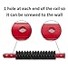 Hex Bit Organizer for Tool Storage and Keeping-Holds up to 30 Hex Bits, Durable and Hex Bit Holder Rail by, Red Rail with Black Clips | by Olsa Tools