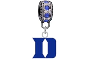 FINAL TOUCH GIFTS Duke University Logo Charm Fits Compatible With Pandora Style Bracelets