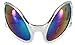 Rainbow Tint Close Encounter Glasses - Novelty Design with Iridescent Lenses