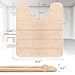 Yimobra Memory Foam Toilet Bath Mat U-Shaped, Soft and Comfortable, Super Water Absorption, Non-Slip, Thick, Machine Wash and Easier to Dry for Bathroom Commode Contour Rug, 24 X 20 Inches, Beige