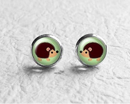 Hedgehog Stud Earrings, Girls Earrings, Best Friend Gift, Kids Jewelry, Animal Earring Posts, Gift for Her, Stud Earings