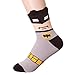 Superhero Print Crew Socks,One Size