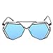 ABC® Twin-Beams Geometry Design Women Metal Frame Mirror Sunglasses Cat Eye Glasses