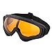 Snowboarding Black Frame Amber Color Uni Lens Goggles by Como