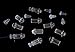 KP Plastic Fiber Optic End Fitting Tailpieces 150pcs Fix Tails Cable Hats