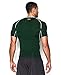 Under Armour Men's HeatGear Armour Short Sleeve Compression Shirt, Forest Green/White, Large