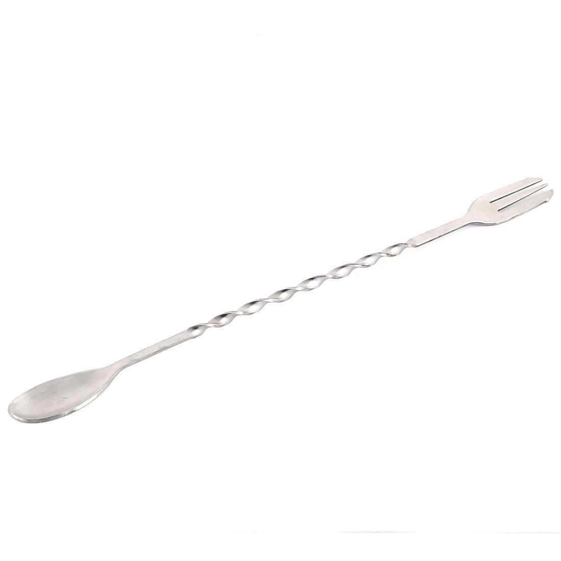 Sourcingmap Metal Thread Design Home Bar Cocktail Drink Mixing Spoon Swizzle Stick