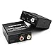 LANGREE DAC Digital Optical Coaxial to Analog Stereo Audio Converter, Digital to Analog Adapter Support 192KHz/24bit with Optical Cable and USB Cable for Xbox PS4 Home Cinema Systems AV Amps Apple TV