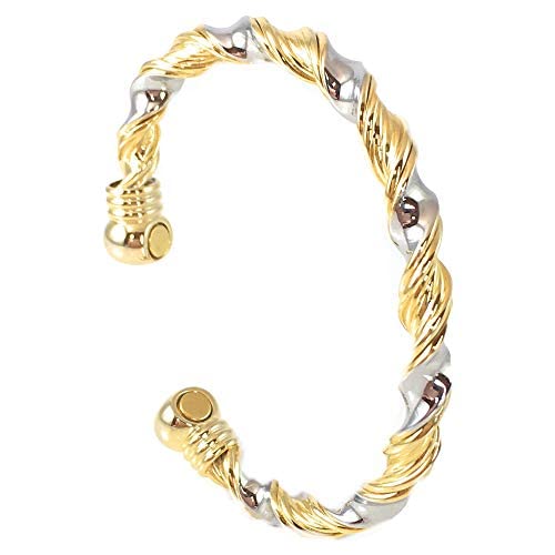 Helena Rose Ladies Copper Bangle with Magnets - One Size Bend to Fit - Magnetic Copper Bracelets for Women - Supplied with a Jewellery Gift Box