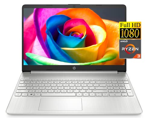 2021 Newest HP Laptop, 15.6" FHD Display, AMD Ryzen 3-3250 2-Core Processor, 16GB DDR4 Memory, 512GB PCIe NVMe M.2 SSD, Wi-Fi, HDMI, Webcam, Bluetooth, Windows 10 Home, Silver