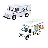 USPS Mail Truck With Ice Cream Vending Truck (2 Trucks (Usps-Ice Cream))